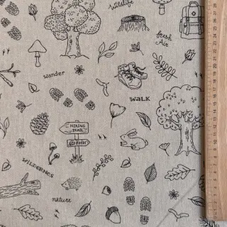 Dekorációs anyag Linenlook Wander woods doodle