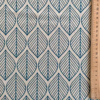 Dekorációs anyag Linenlook Leaf line minimalist denim
