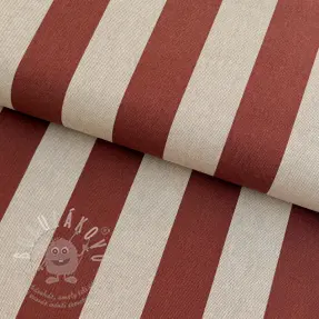 Dekorációs anyag Linenlook Joyful basic stripe terra