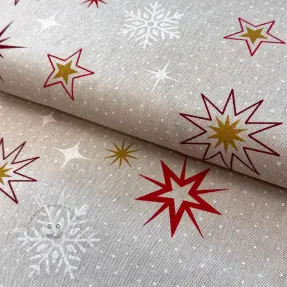 Dekorációs anyag Linenlook Magic star red gold