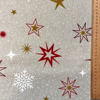 Dekorációs anyag Linenlook Magic star red gold