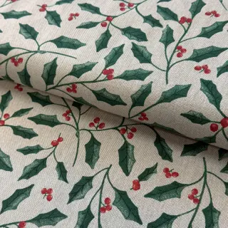 Dekorációs anyag Linenlook Holly branch Xmas