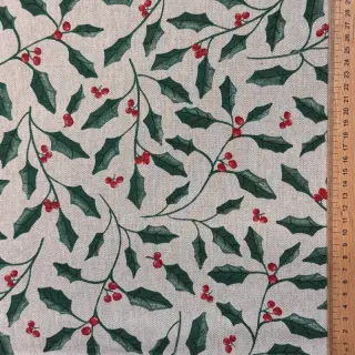 Dekorációs anyag Linenlook Holly branch Xmas