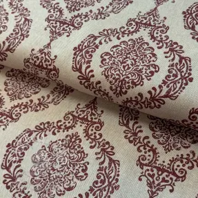 Dekorációs anyag Linenlook Baroque damask charm wine