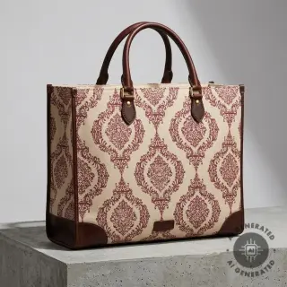 Dekorációs anyag Linenlook Baroque damask charm wine