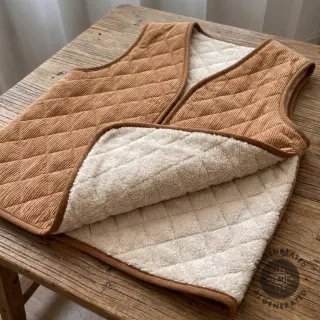 Kordbársony QUILT light brown