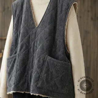 Kordbársony QUILT black