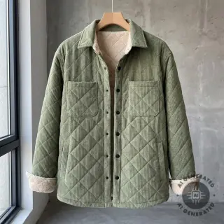 Kordbársony QUILT khaki