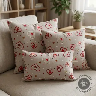 Dekorációs anyag Linenlook Sweet heart joy