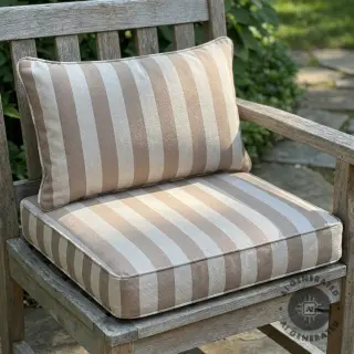 Dekorációs anyag Linenlook Joyful basic stripe taupe