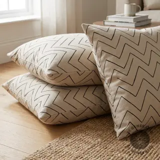 Dekorációs anyag Linenlook Freehand zigzag lines