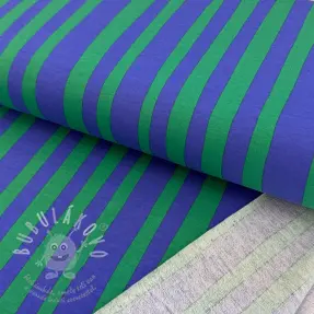 Szabadidő anyag Stripes by JENNIFER BOURON blue green ORGANIC