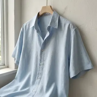 Viszkóz lenvászonnal WASHED light blue