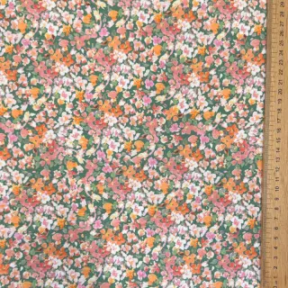 Jersey Tossed small flowers sage digital print