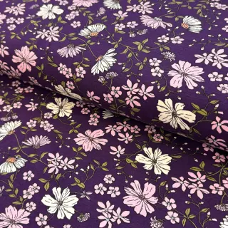 Jersey Flowers purple