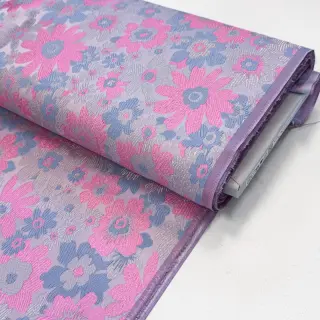 Kosztüm szövet JACQUARD Flowers light lilac