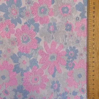 Kosztüm szövet JACQUARD Flowers light lilac