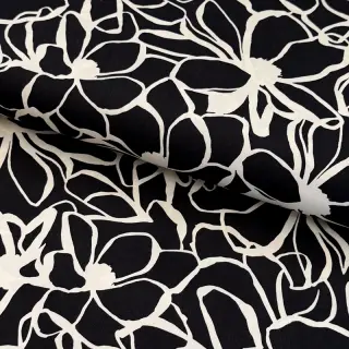 Pamutvászon SATIN Magnolia NERIDA HANSEN black