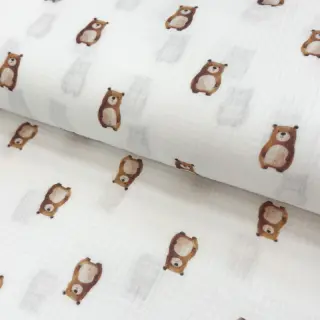 Dupla géz/muszlin Animals design B digital print ORGANIC