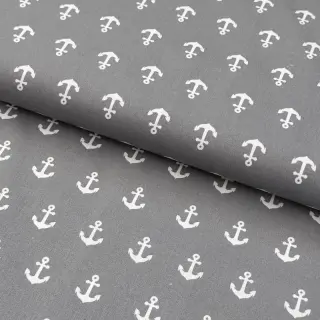 Pamutvászon Anchors grey