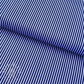 Pamutvászon Stripes cobalt