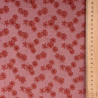 Dupla géz/muszlin EMBROIDERY Tossed flowers blush