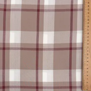 Viszkóz YARN DYED Check beige