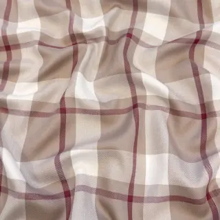 Viszkóz YARN DYED Check beige