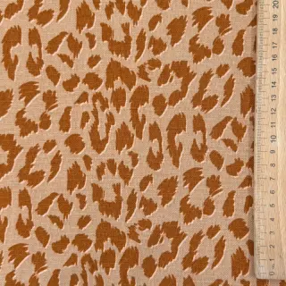 Len és viszkóz WASHED Animal skin sand