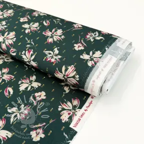 Viszkóz LUREX Flowers dark emerald