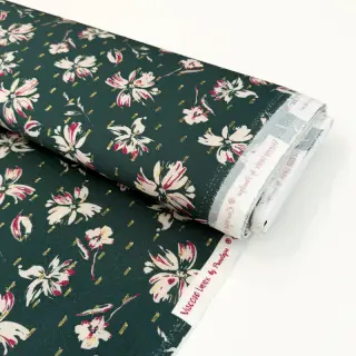 Viszkóz LUREX Flowers dark emerald