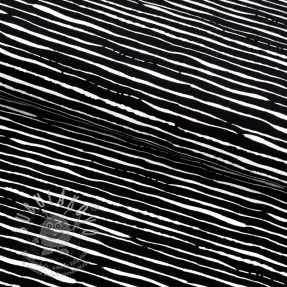 Jersey Stripes black ORGANIC