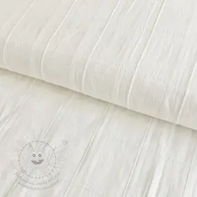 Pamutvászon VOILE DOBBY off white