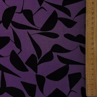 Viszkóz POPLIN STRETCH Abstract purple