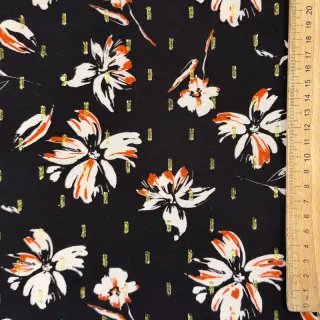 Viszkóz LUREX Flowers black