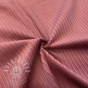 Kordbársony STRIPE dark rose