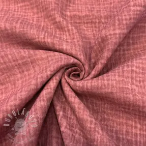 Dupla géz/muszlin STONE WASHED light rose