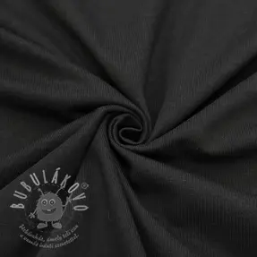 Jersey COTTON black ORGANIC