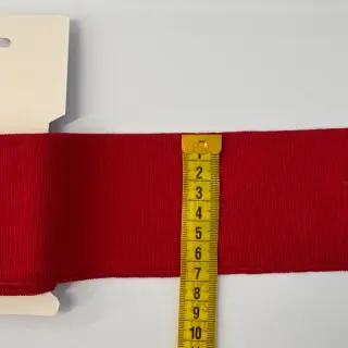 Körkötött passzé CUFF 7 cm dark red