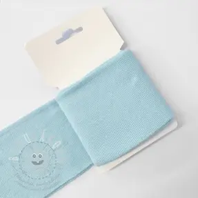 Körkötött passzé CUFF 7 cm light blue