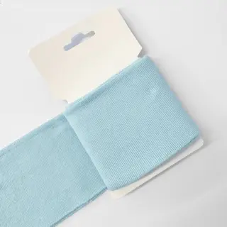 Körkötött passzé CUFF 7 cm light blue