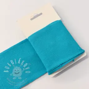 Körkötött passzé CUFF 7 cm turquoise