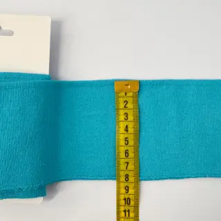 Körkötött passzé CUFF 7 cm turquoise