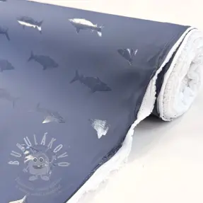 Vízálló Esőkabát Anyag Shark navy