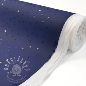 Vízálló Esőkabát Anyag Dots navy