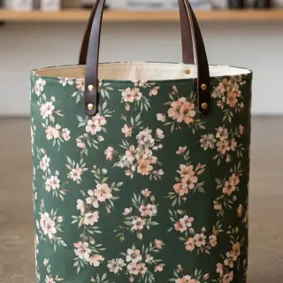 Dekorációs anyag premium Soft painted blossom army digital print