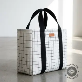 Dekorációs anyag premium Perfect grid lines black