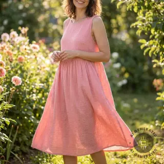 Dupla géz/muszlin soft rose ORGANIC