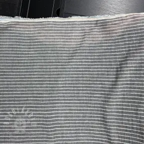 Dupla géz/muszlin YARN DYED Stripes grey 2nd class