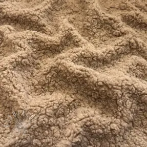 Kabát anyag TEDDY BOUCLÉ soft taupe